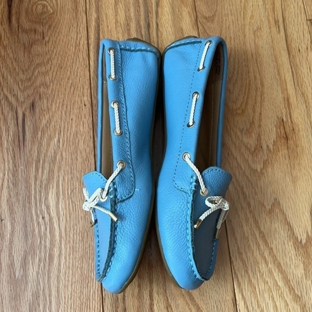 New Talbots leather blue driving loafers 6.5​ - Picture 7 of 9
